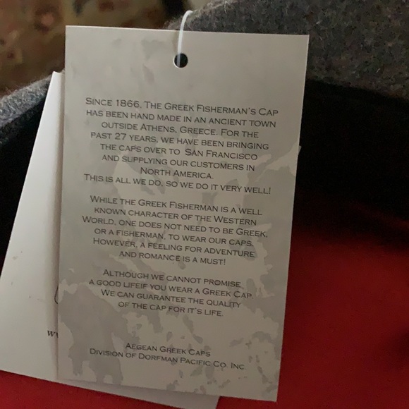 Fisherman NWT Greek hat size 56-7 gray - Picture 11 of 13